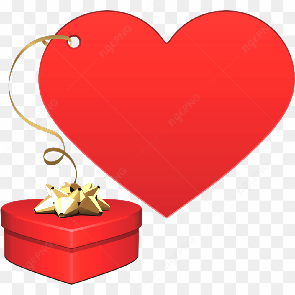 Surprise Heart Box PNG Clipart