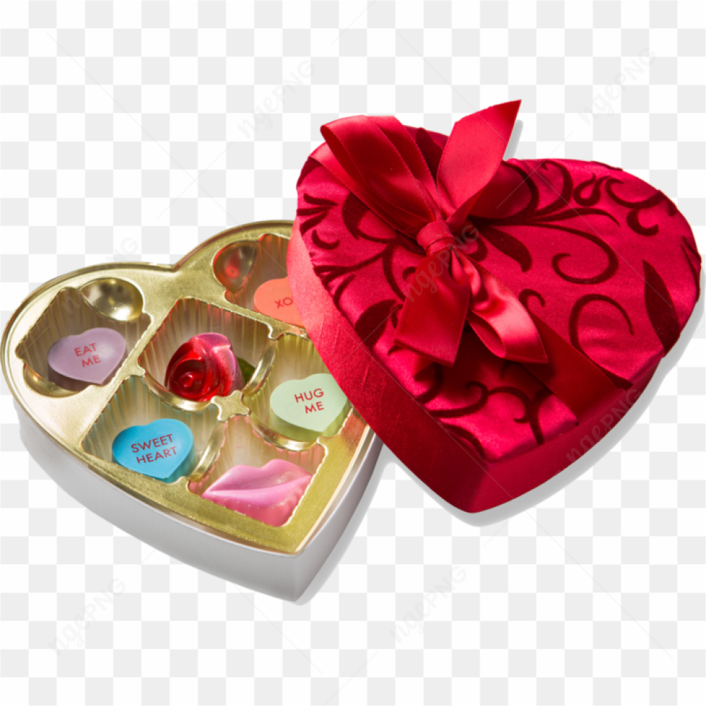 Surprise Heart Box Transparent Background