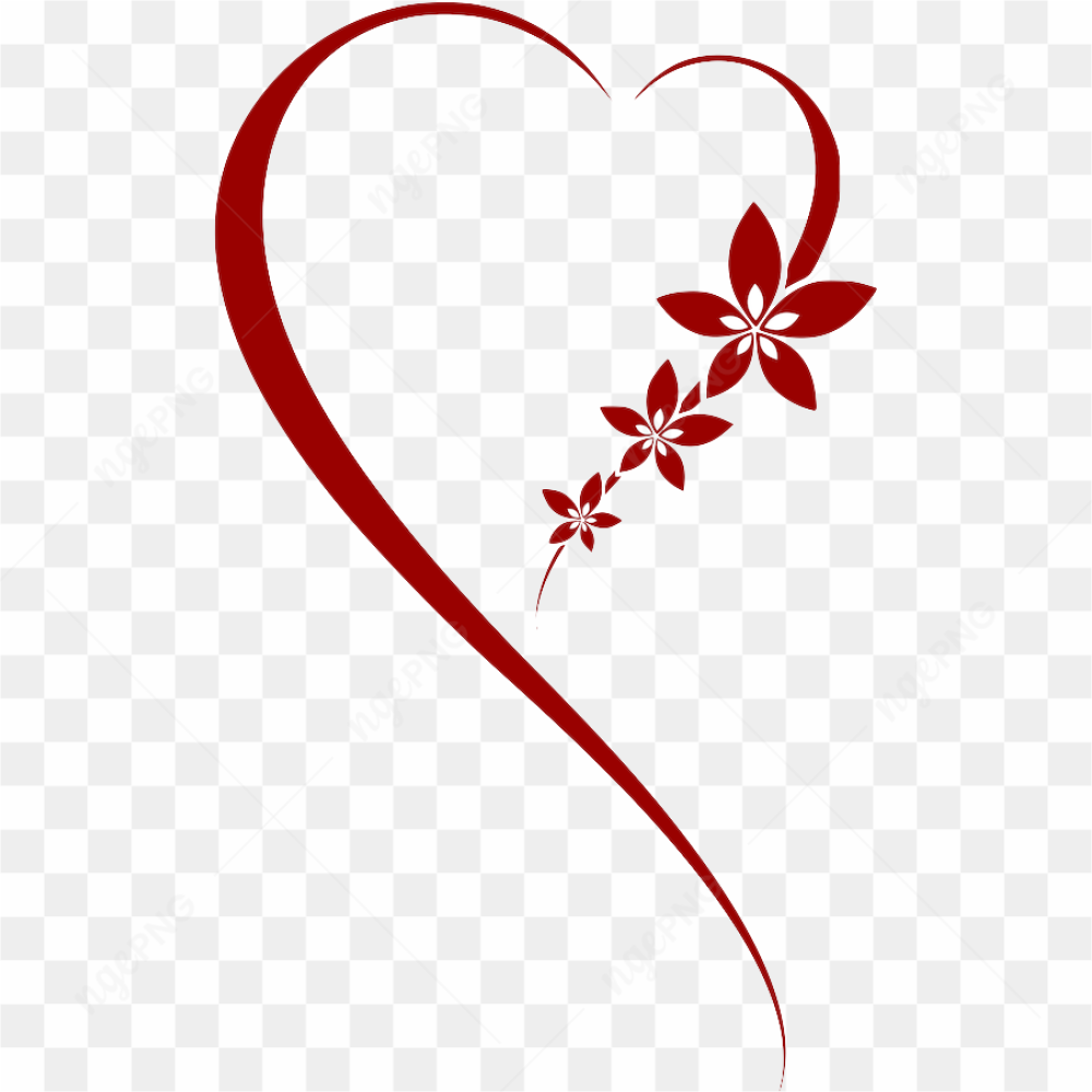 Valentine Heart Vector PNG File
