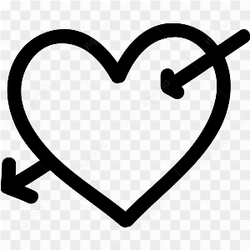 Vector Heart Arrow PNG File
