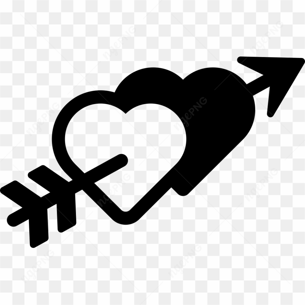 Vector Heart Arrow PNG Photos