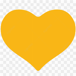 Yellow Heart PNG Clipart