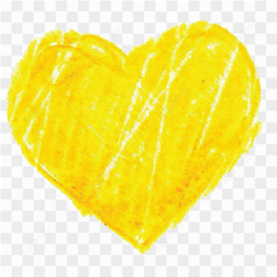 Yellow Heart PNG Pic
