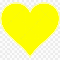 Yellow Heart Transparent Background