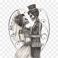 Halloween Wedding PNG File