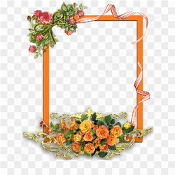 Flowers Frame Wedding PNG