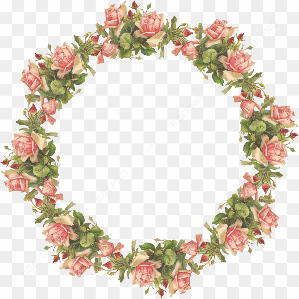 Wedding Garland Round PNG Clipart