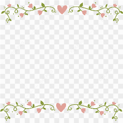Wedding Floral Border PNG Photos