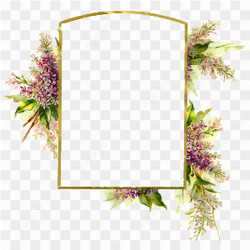 Wedding Floral Border PNG Clipart