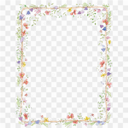 Wedding Flowers Border PNG