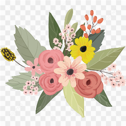 Wedding Flower Vector Art PNG