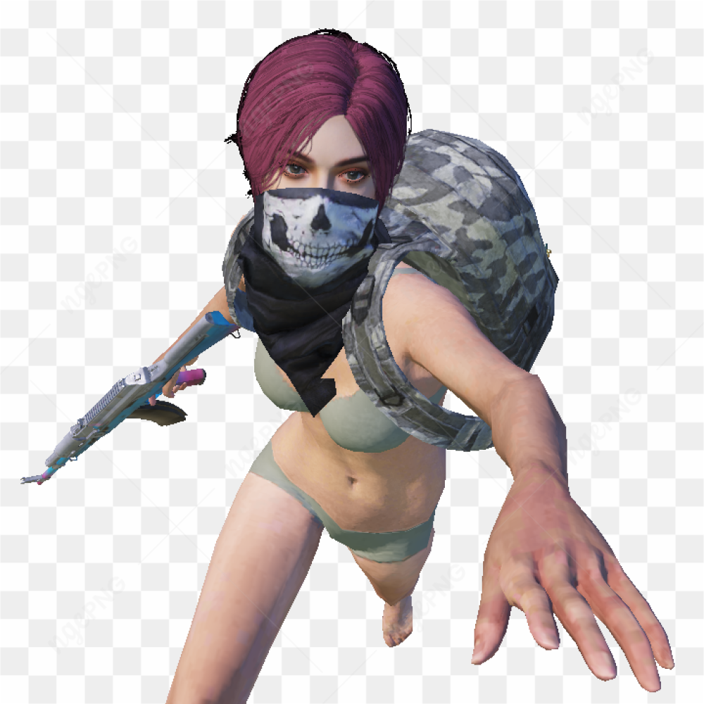 PUBG Mobile female action figure