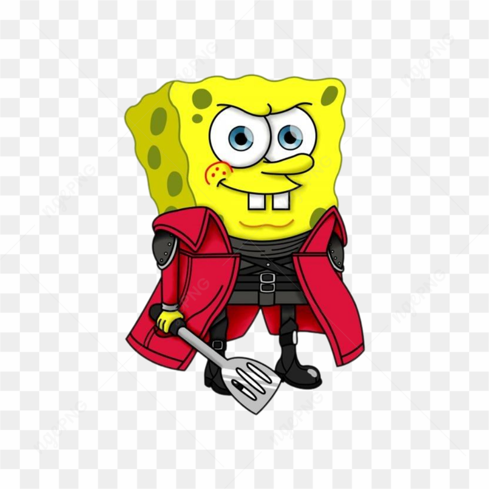 Angry sponge bob red