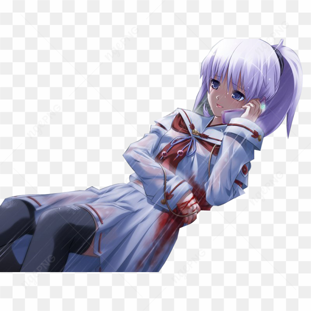 Crazy Anime Girl PNG