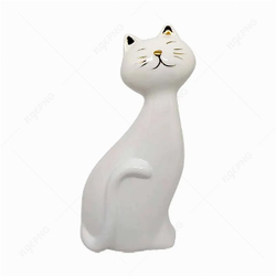 Enfeito gato branco
