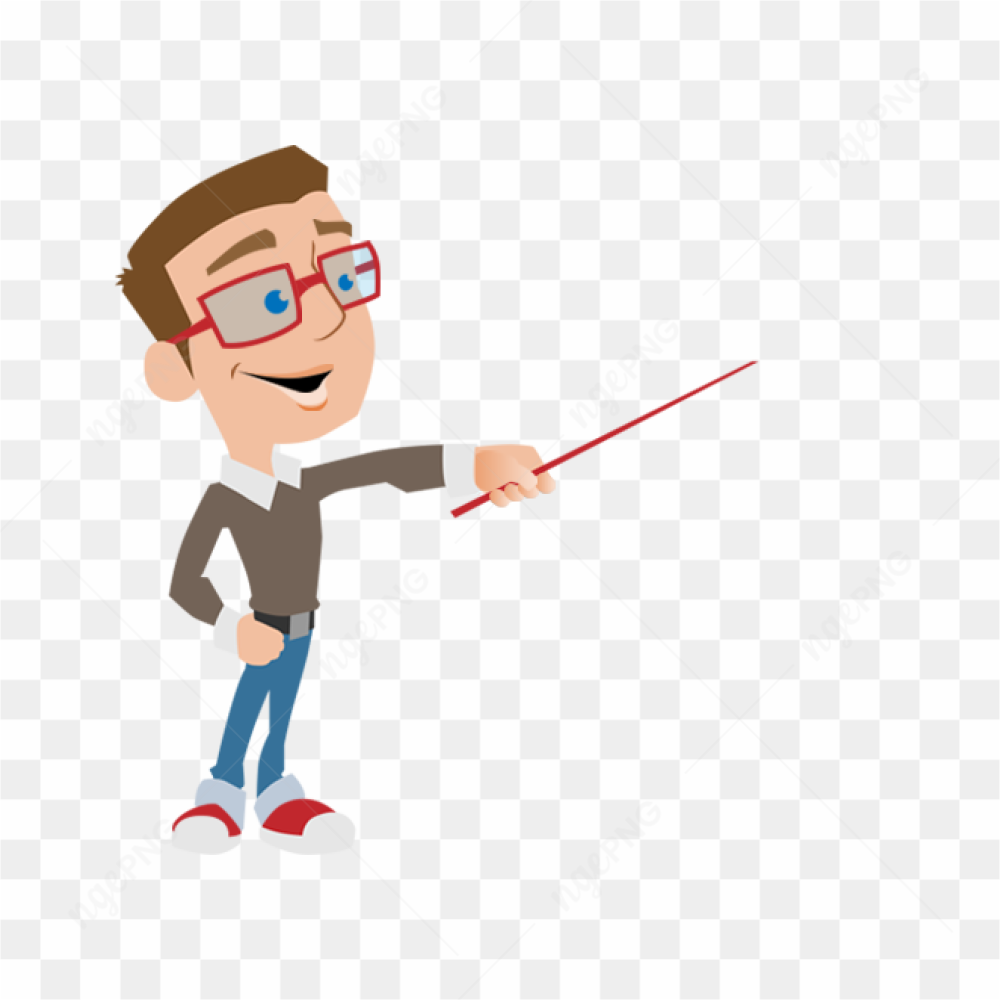 Teacher cartoon man