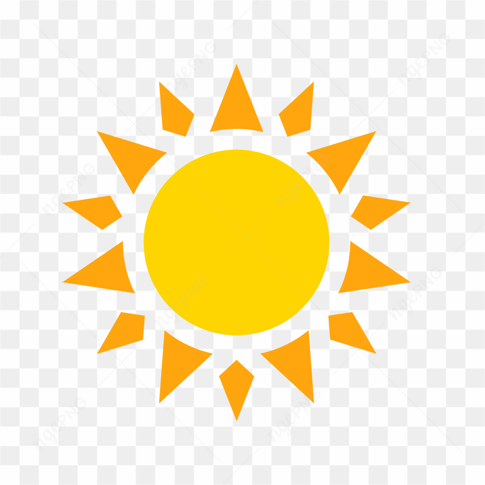 Vector yellow sun