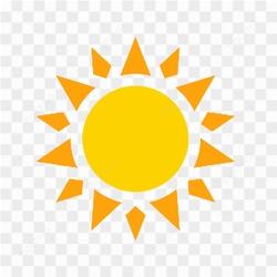 Vector yellow sun
