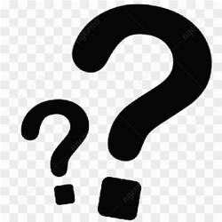 Black question marks