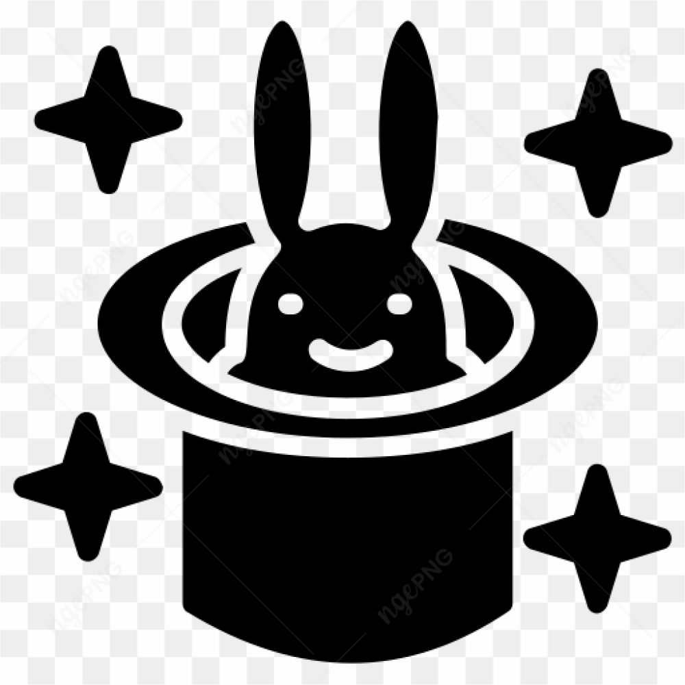 Magic rabbit in hat