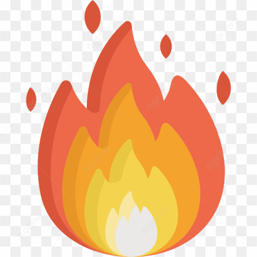 Red flame icon