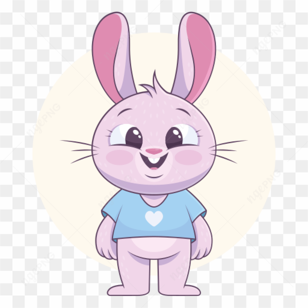 Pink cute rabbit 