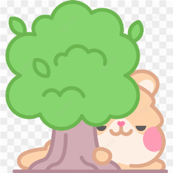 Cartoon tree .