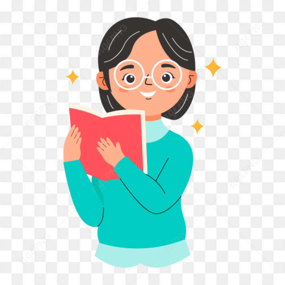 Reading book .