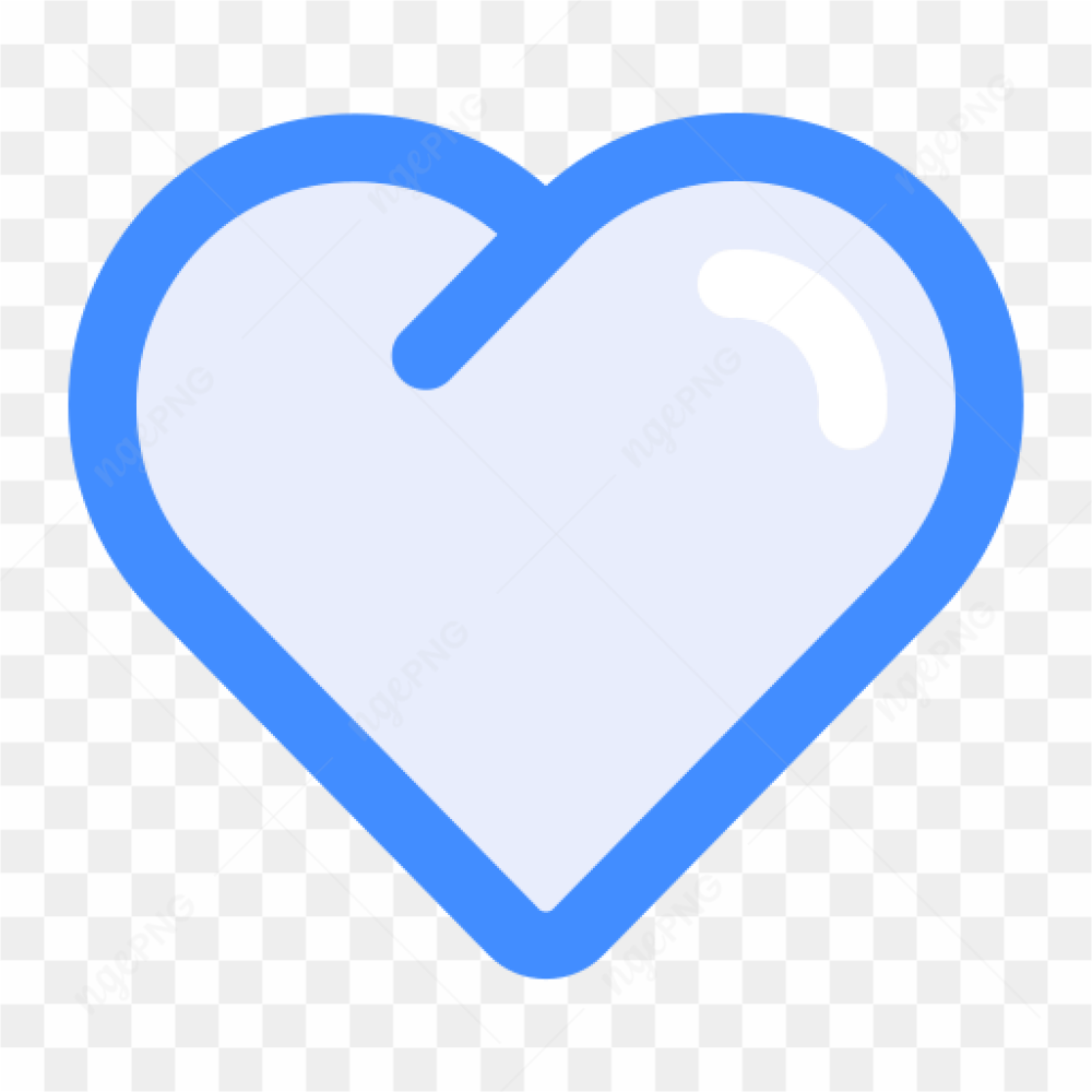 Blue heart .