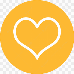 Heart in circle 