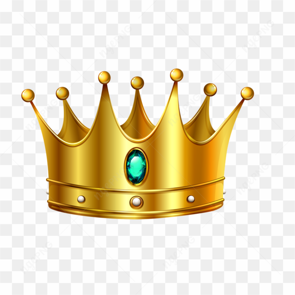Crown, gold transparent 