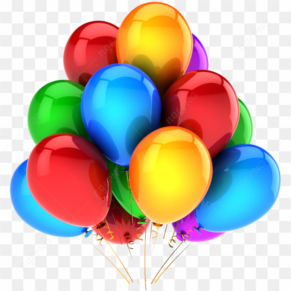 Multicolored balloons illustration