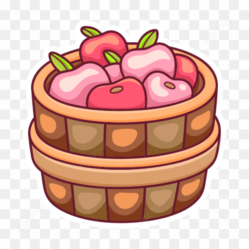 Red apple basket