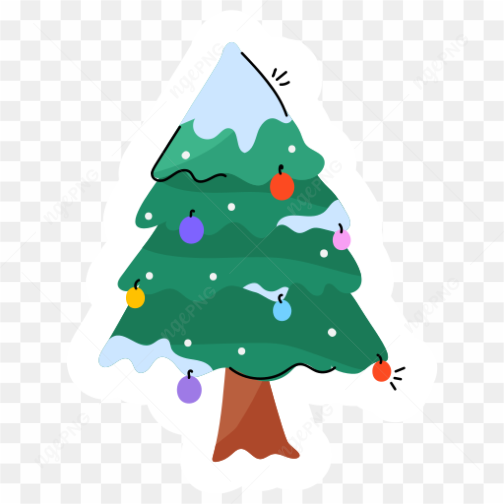 Cartoon Christmas tree