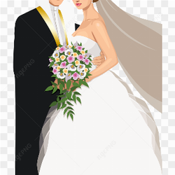 Wedding photo for the newlyweds