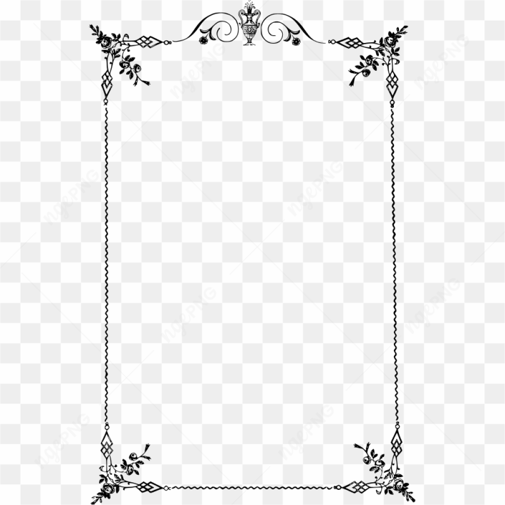 Fancy Wedding Border Png