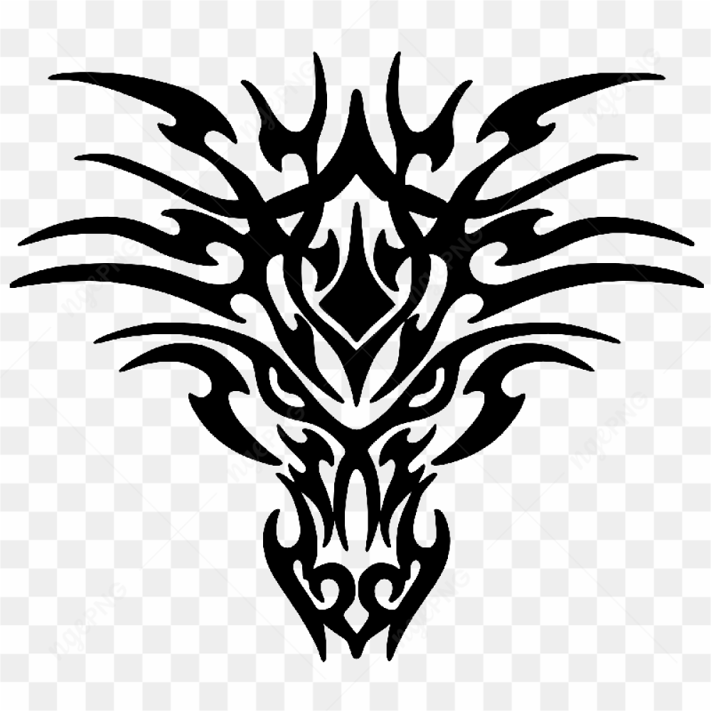 Black Tattoo Dragon Png Images