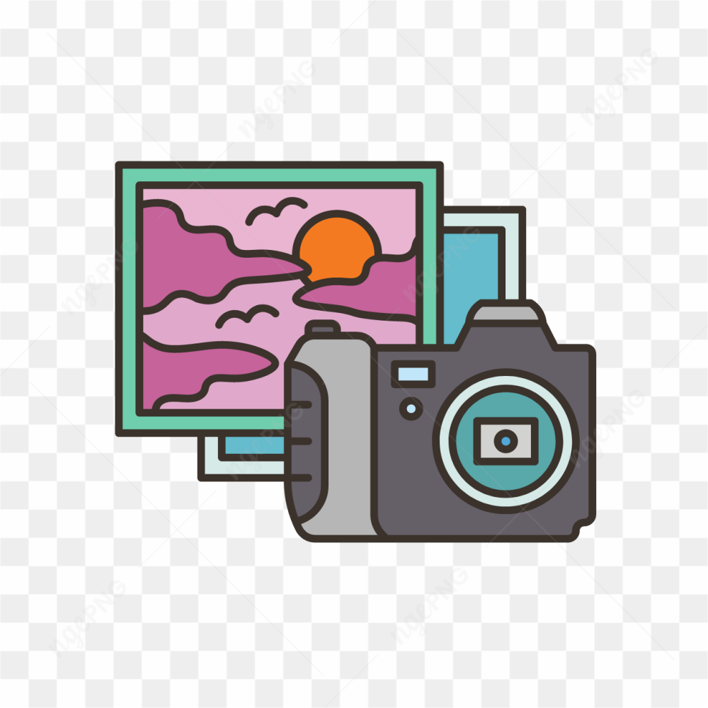 CAMERA AND PICTURE FRAMES