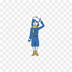 LADY IN BLUE