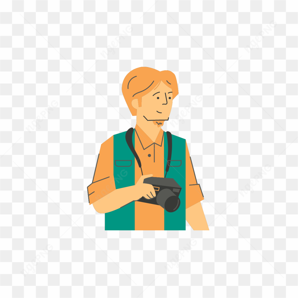 MALE PHOTOGRAPHER IN GREEN VEST