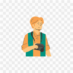 MALE PHOTOGRAPHER IN GREEN VEST