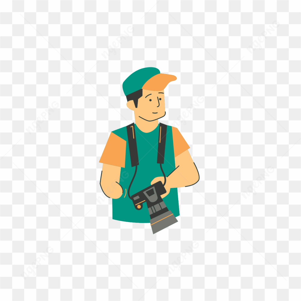 MALE PHOTOGRAPHER IN GREEN