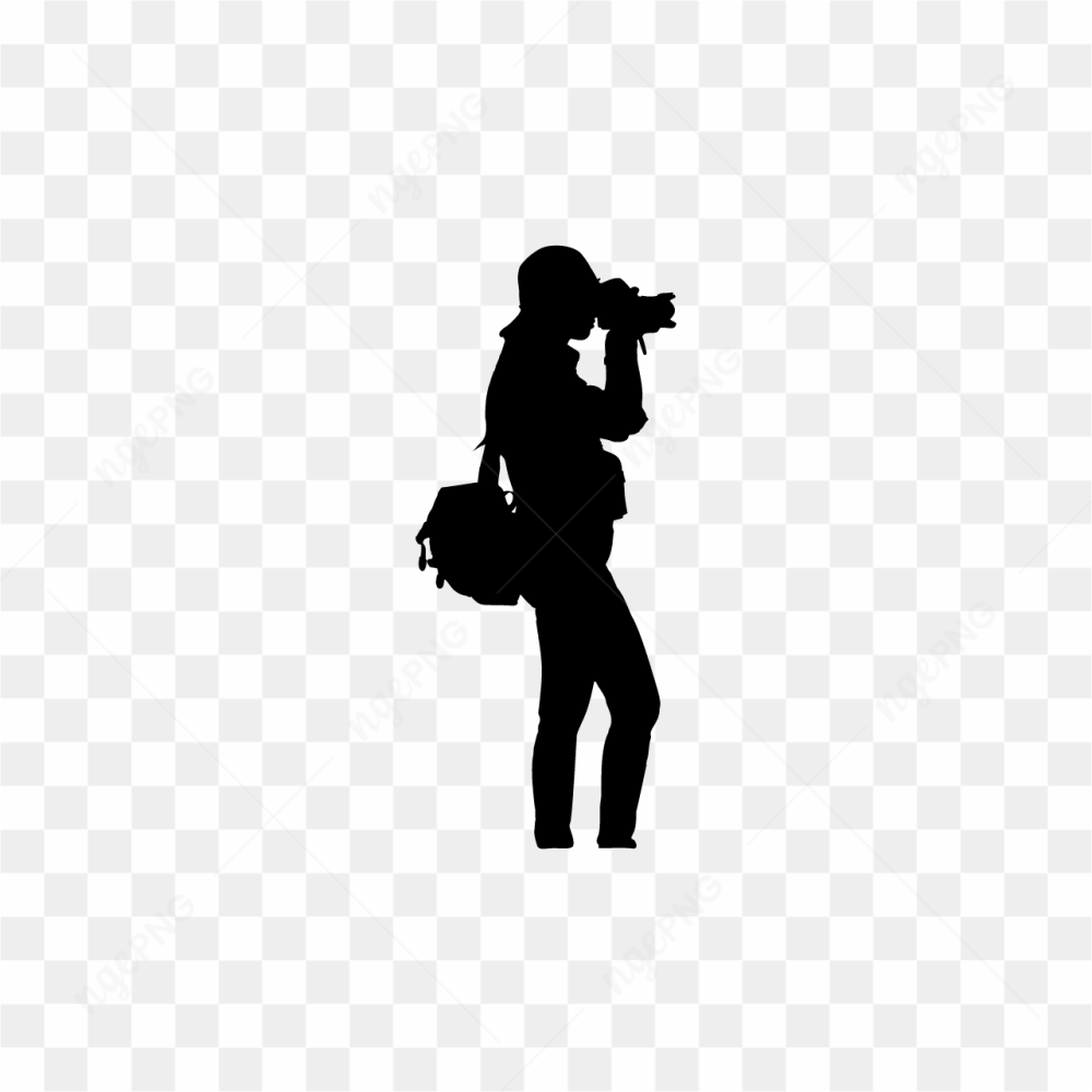 PHOTOGRAPHER SILHOUETTE WITH BAG