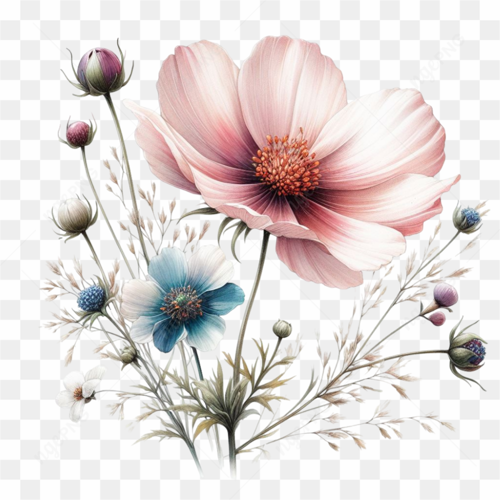 Watercolor Botanicals Clipart