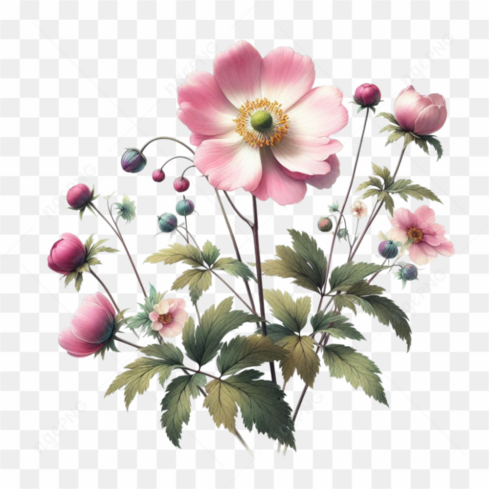 Watercolor Botanicals Clipart