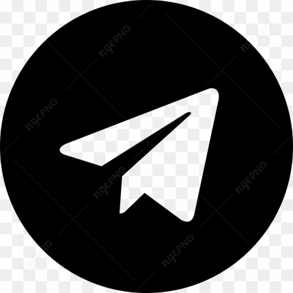 Telegram black icon