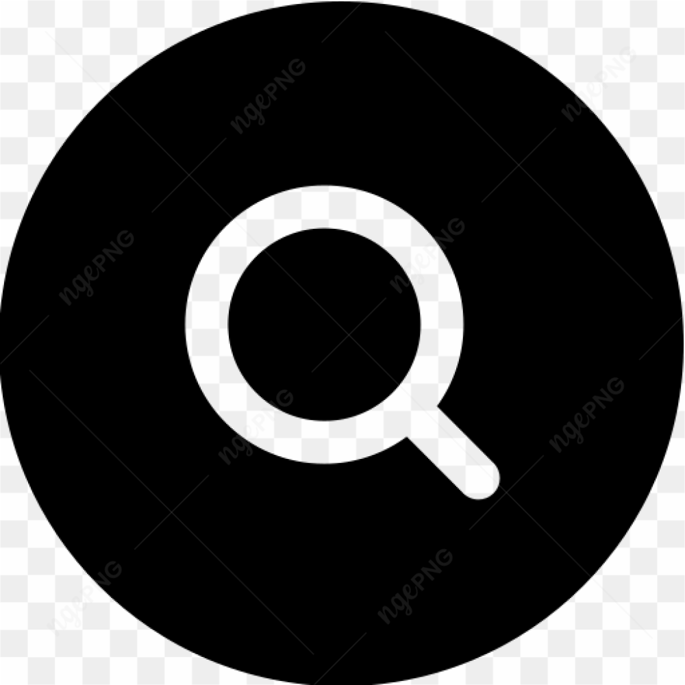 Search logo round icon