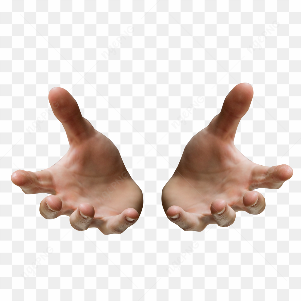 Duas maos abertas