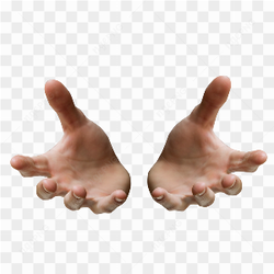Duas maos abertas