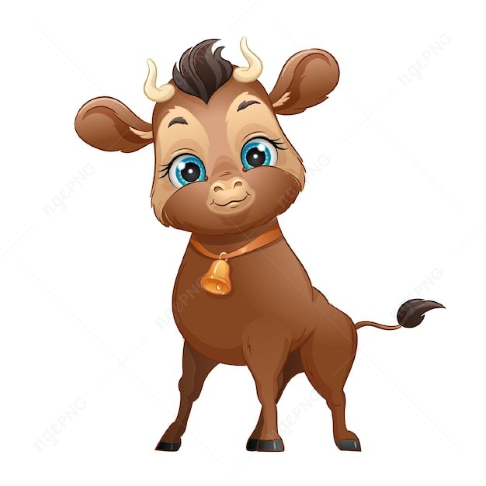 Bull with blue eyes
